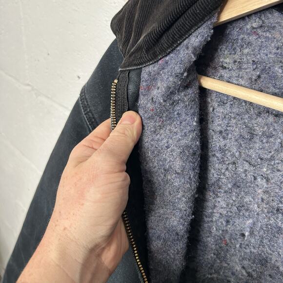 Vintage Carhartt Blanket-Lined Detroit Jacket “Black” J001 - Picture 7 of 13